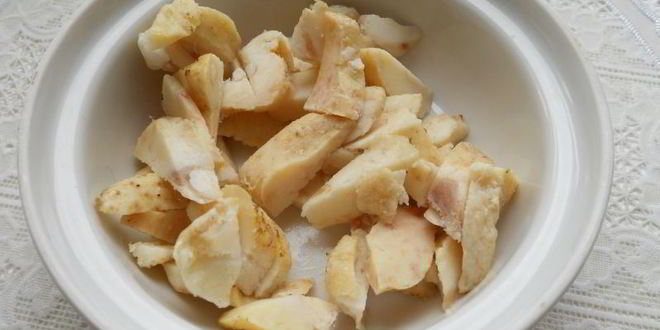 Рецепт крем-суп морковно-картофельный со шкварками из утиного жира