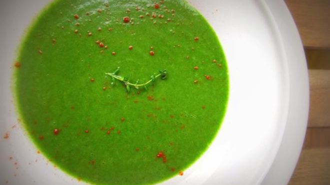 Рецепт Крем-суп с картофелем и шпинатом