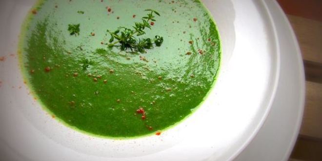 Рецепт крем-суп с картофелем и шпинатом