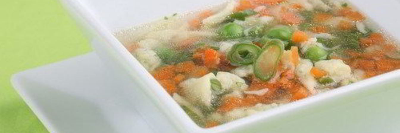 Рецепт Куриный рисовый суп с зеленым горошком