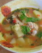 Куриный суп с болгарским перцем