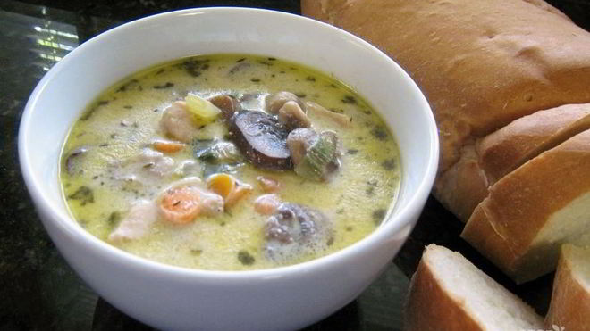 Рецепт Куриный суп с шампиньонами