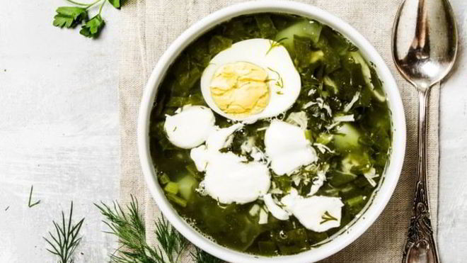 Рецепт Летний суп с щавелем