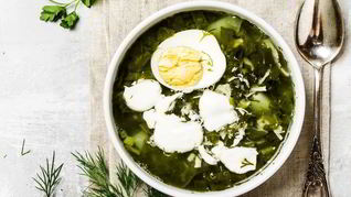 Рецепт Летний суп с щавелем