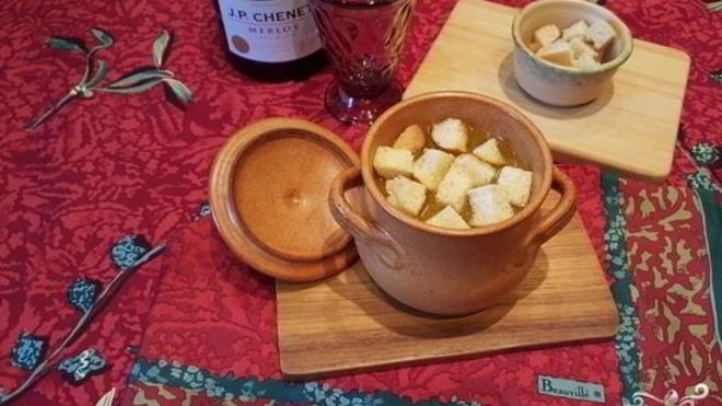 Рецепт Луковый суп в горшочках