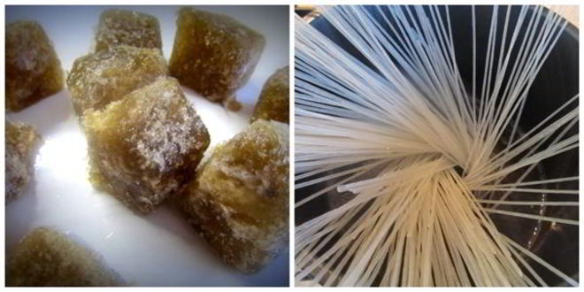 Рецепт мисо суп с курицей, грибами и рисовой лапшой