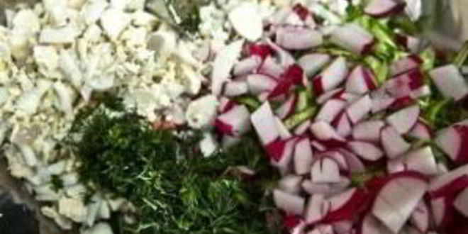 Рецепт окрошки ны квасе