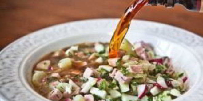 Рецепт окрошки ны квасе