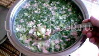 Рецепт Окрошка на сыворотке