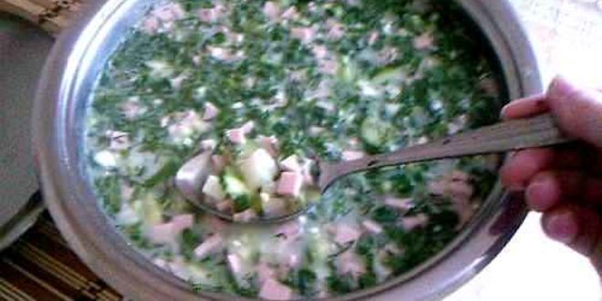 Рецепт окрошка на сыворотке