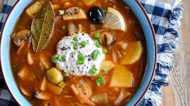 Рецепт Суп грибная солянка