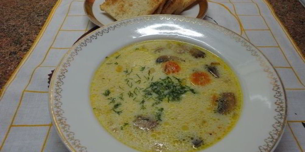 Как приготовить суп грибной белый