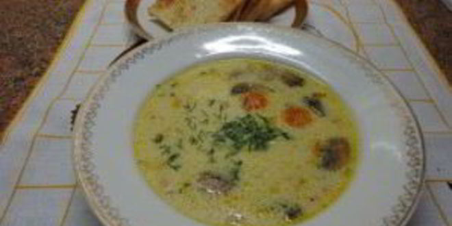 Рецепт суп грибной белый