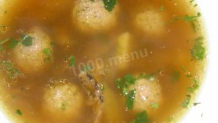 Рецепт Суп грибной с фрикадельками
