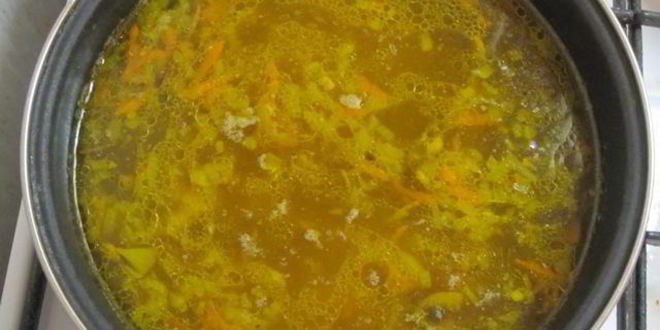 Рецепт суп грибной с мясным фаршем