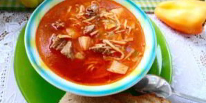 Рецепт супа иза баранин с лапшого