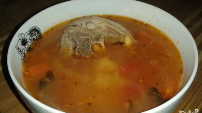 Рецепт Суп из баранины с помидорами
