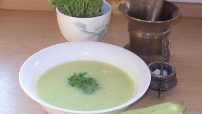 Рецепт Суп из кабачков для похудения