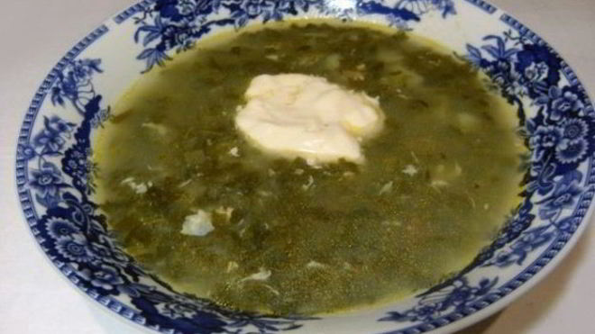 Рецепт Суп из консервированного щавеля