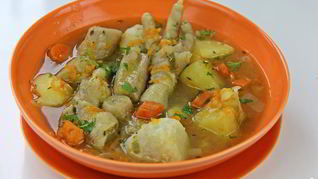 Рецепт Суп из куриных лапок