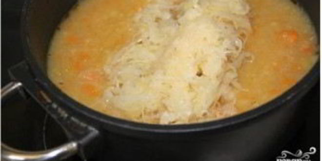 Рецепт суп из квашеной капусты