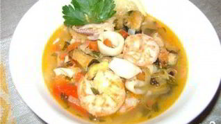 Рецепт Суп из морского коктейля