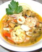Суп из морского коктейля