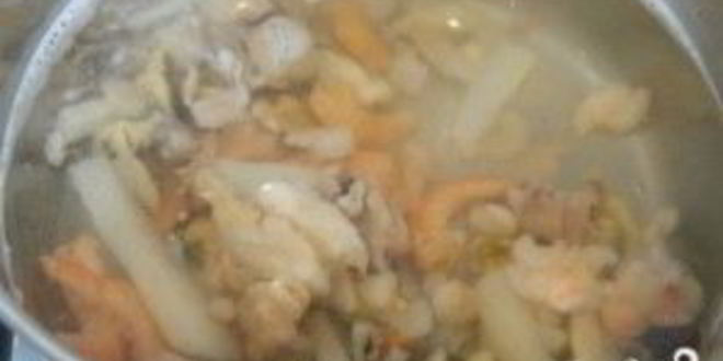 Рецепт суп из морского коктейля