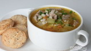 Рецепт Суп из перловой крупы с мясом