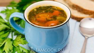 Рецепт Суп из свежего зеленого горошка