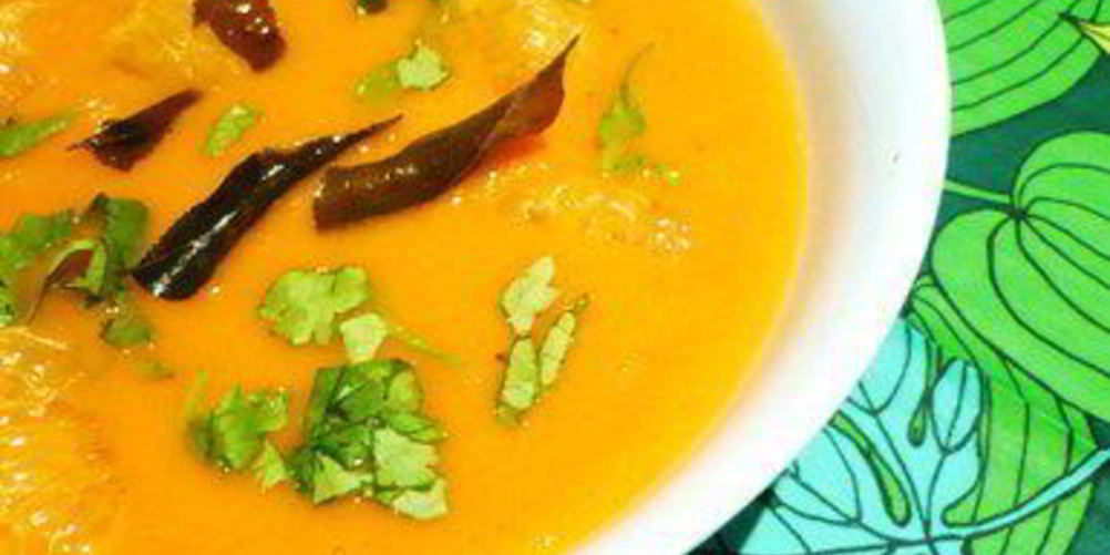 Как приготовить суп из запеченных помидоров с мандаринами