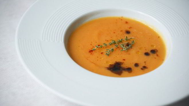 Рецепт Бархатный суп-пюре из тыквы