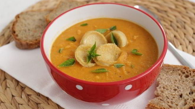Рецепт Чечевичный суп-пюре с тофу