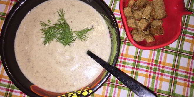 Рецепт душевный грибной суп-пюре