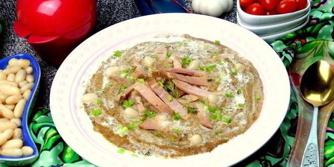 Рецепт фасолевый суп-пюре на основе ржаного хлеба