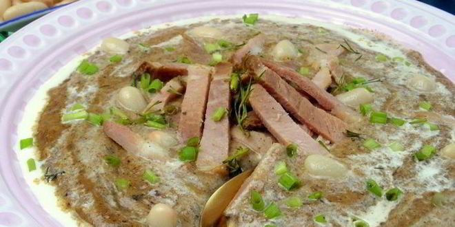 Рецепт фасолевый суп-пюре на основе ржаного хлеба