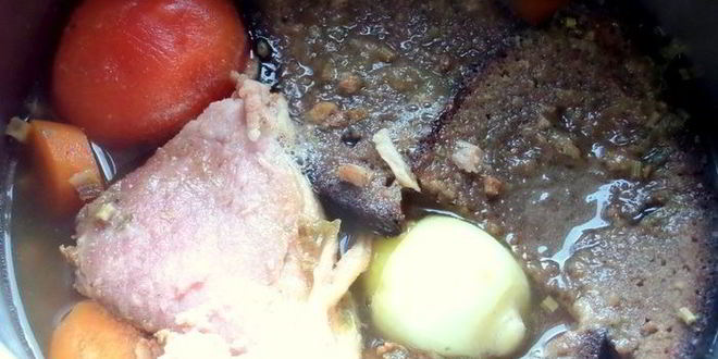 Рецепт фасолевый суп-пюре на основе ржаного хлеба