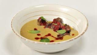 Рецепт Гречневый суп-пюре с индюшачьей печенкой