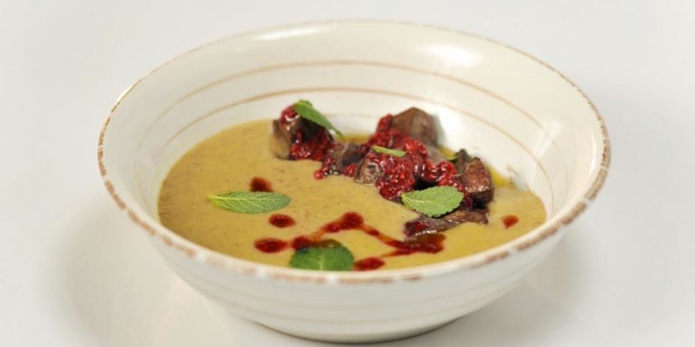 Как приготовить гречневый суп-пюре с индюшачьей печенкой