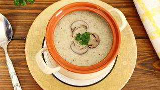 Рецепт Грибной суп-пюре из замороженных грибов