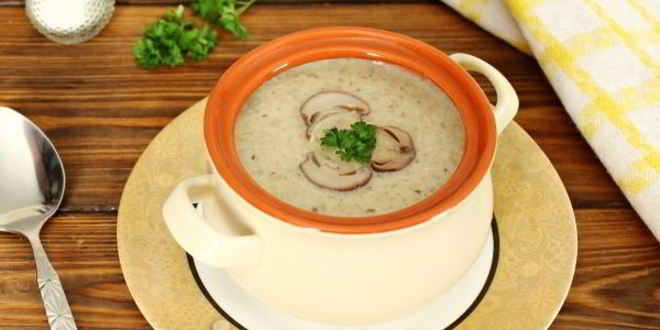 Рецепт грибной суп-пюре из замороженных грибов