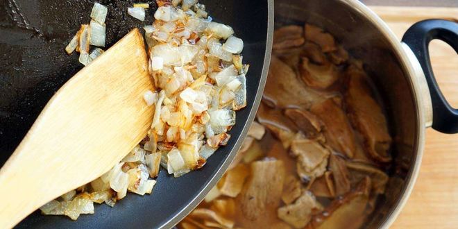 Рецепт грибной суп-пюре со сливками