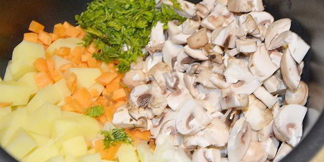 Рецепт грибной суп пюре в мультиварке из шампиньонов