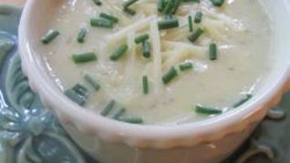 Рецепт Картофельный суп-пюре с гренками