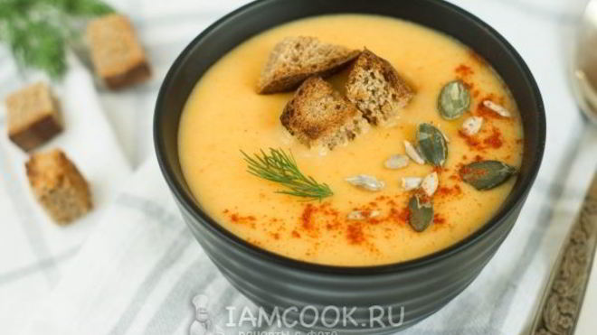 Рецепт Картофельный суп-пюре с корнем сельдерея