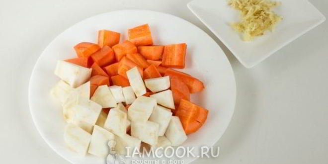 Рецепт картофельный суп-пюре с корнем сельдерея