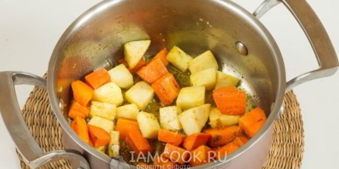 Рецепт картофельный суп-пюре с корнем сельдерея
