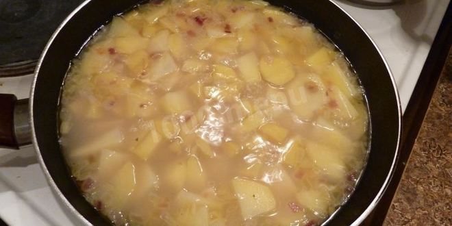 Рецепт картофельный суп-пюре с водяным крессом