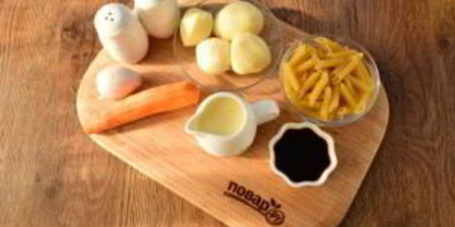 Рецепт куриный суп-пюре с макаронами