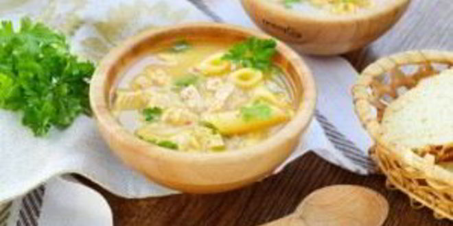 Рецепт куриный суп-пюре с макаронами